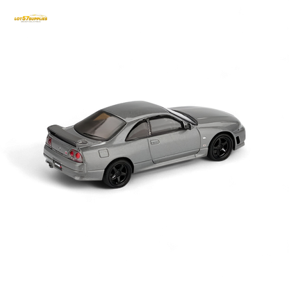 (Pre-Order) Mini-GT Nissan Skyline GT-R (NISMO BCNR33 CRS Version) - Dark Metal Gray 1:64 #1128