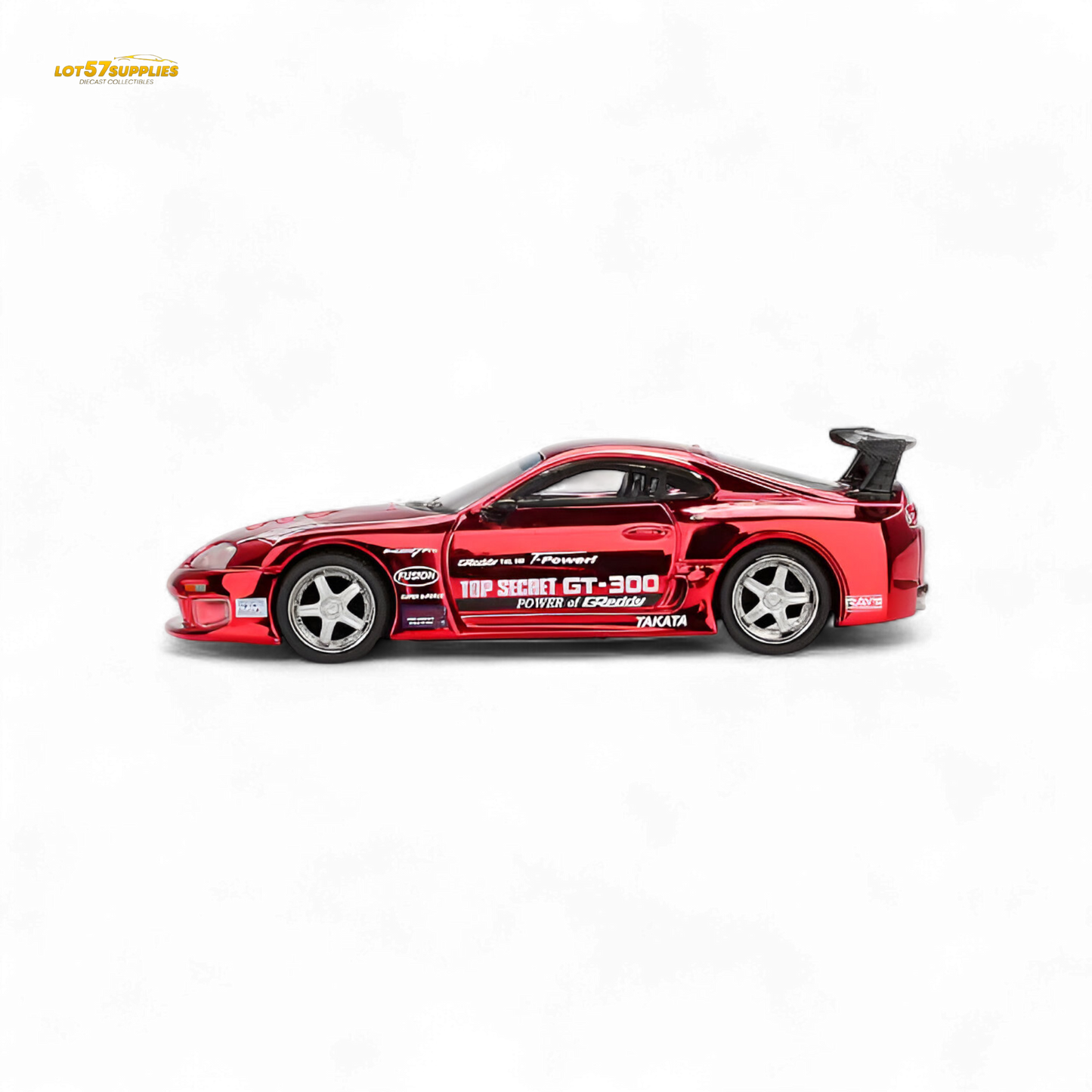 (Pre-Order) Mini-GT Toyota Supra (A80) Top Secret GT-300 - Top Secret Red Chrome 1:64 #1132