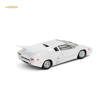 (Pre-Order) Mini-GT Lamborghini Countach 25th Anniversary - White 1:64 #1134