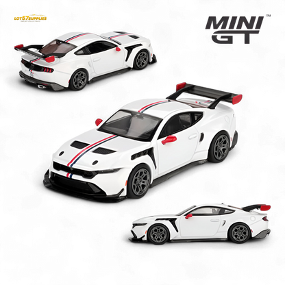 (Pre-Order) MiniGT Ford Mustang GTD Spirit of America - White 1:64