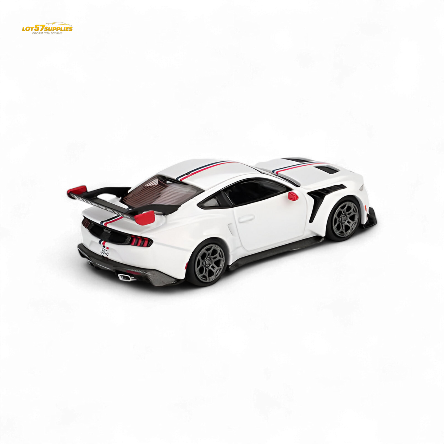 (Pre-Order) MiniGT Ford Mustang GTD Spirit of America - White 1:64