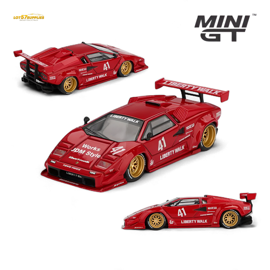 (Pre-Order) MiniGT Lamborghini Countach LB-WORKS Red 1:64