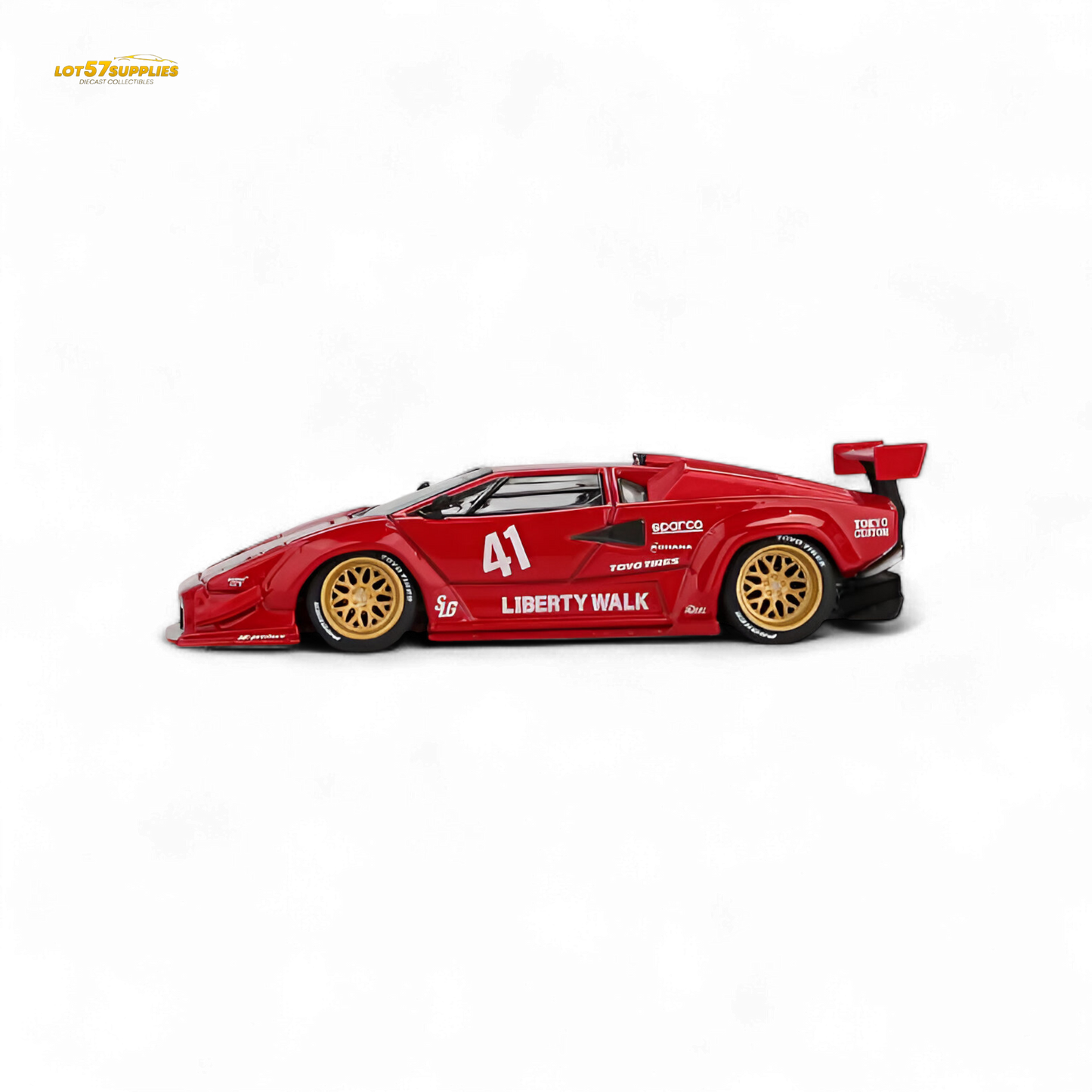 (Pre-Order) MiniGT Lamborghini Countach LB-WORKS Red 1:64