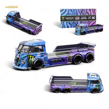 Liberty64 VW Trailer - Monster Livery 1:64
