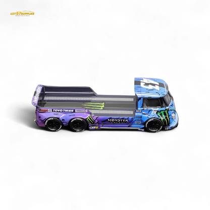 (Pre-Order) liberty 64 VW Trailer - Monster Livery 1:64