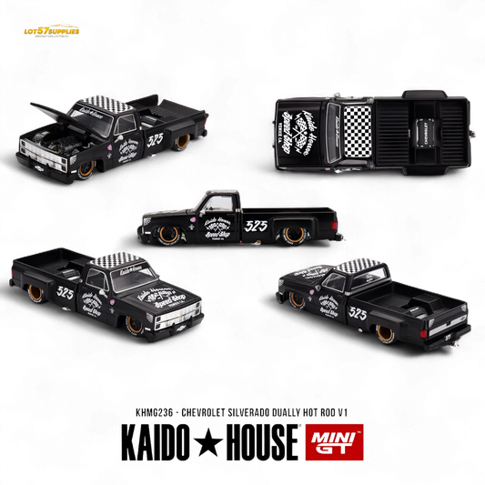 (Pre-Order) KAIDO Chevrolet Silverado Dually Hot Rod V1 - Hot Rod V1 1:64