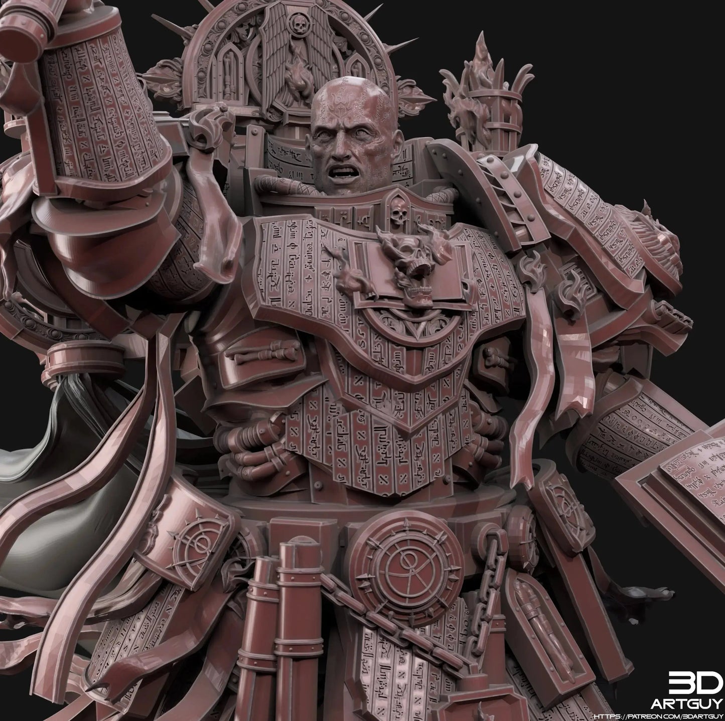 True Believer by 3DArtGuy 28/32mm scale, 50mm or 100m Miniature War Gaming Figure