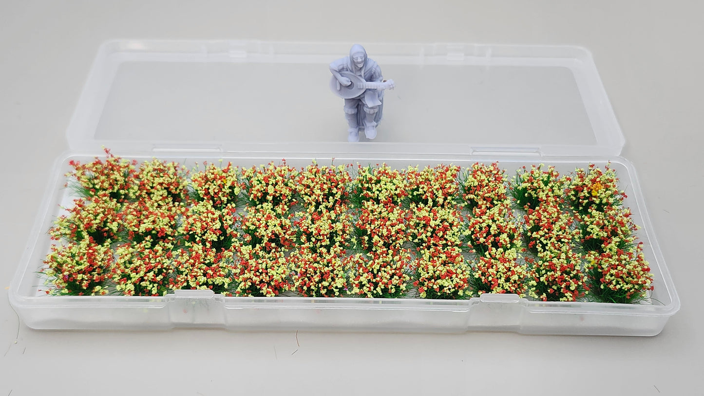 JHT - Azolia Flower Clusters - Self Adhesive Grass Tufts - 10mm height x 9mm base