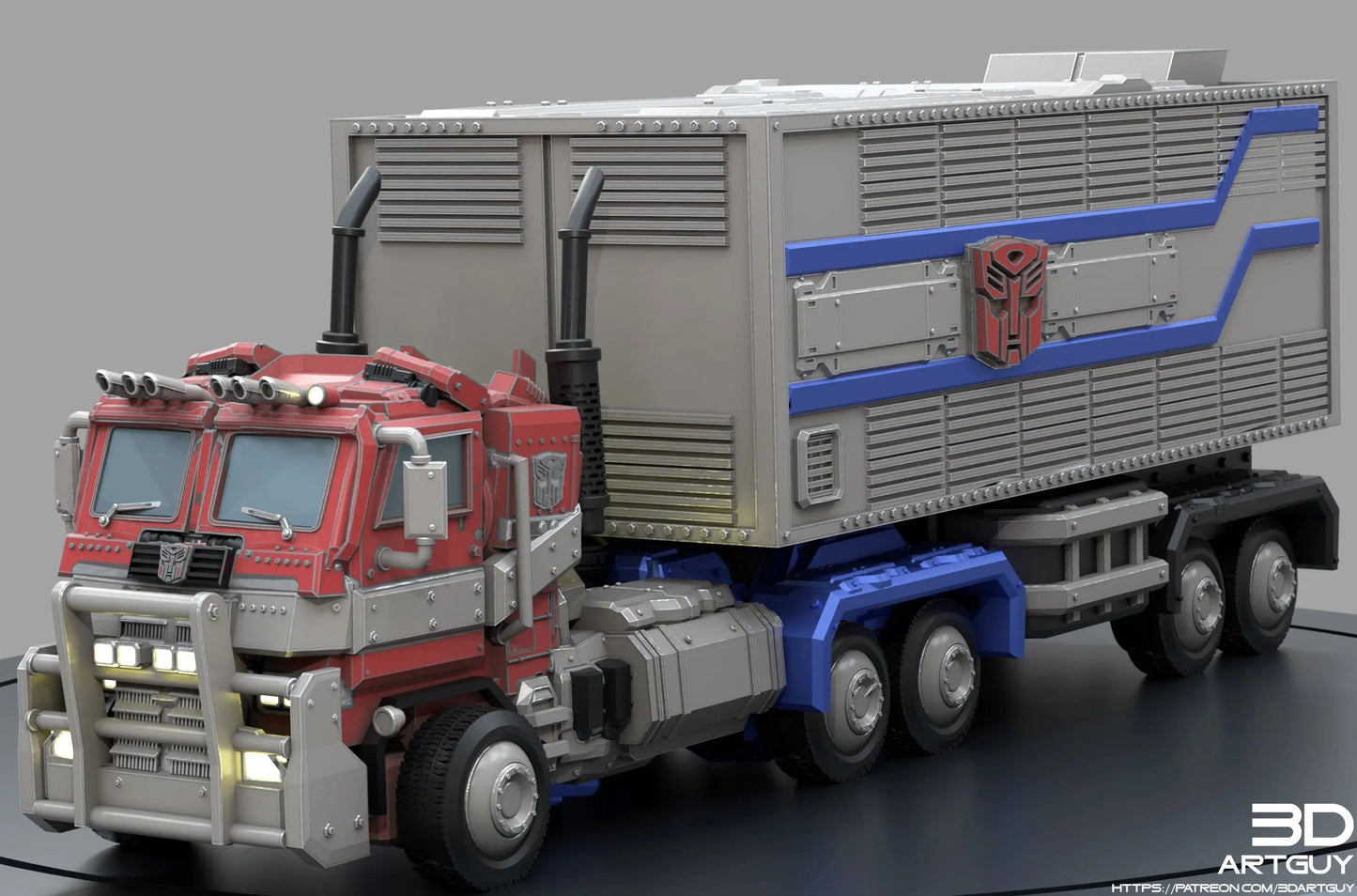 Optimus Prime by 3DArtGuy 28/32mm scale, 50mm or 100mm, Miniature War Gaming Figure, Transformer