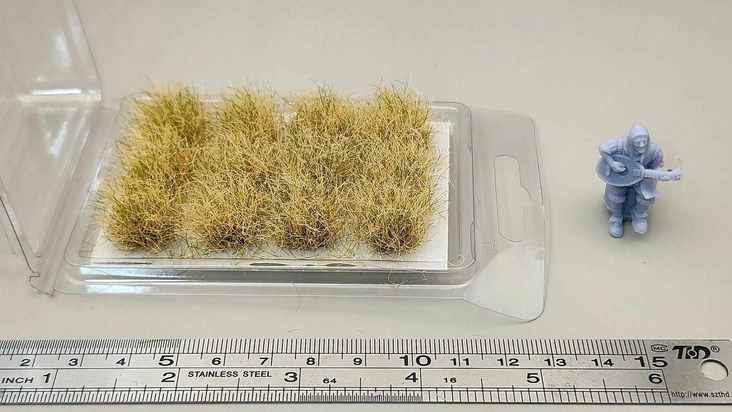JHT - Autumn Yellow Grass Clusters - Self Adhesive Grass Tufts - 16mm height x 20mm base