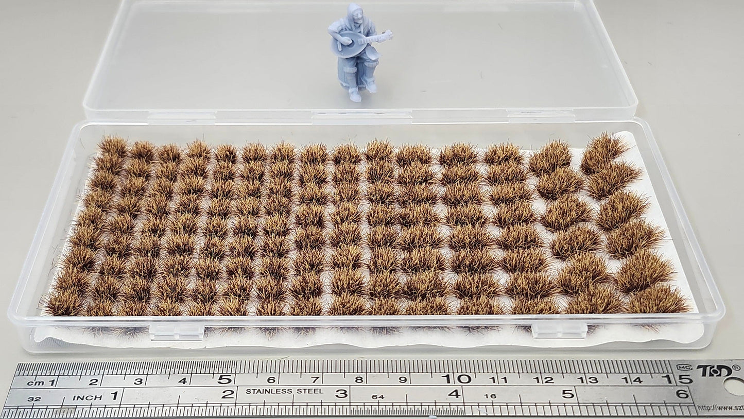 JHT - Winter Model Grass Clusters - Self Adhesive Grass Tufts - 5mm height x 8/10mm round, 8x12mm/10x15mm oval base