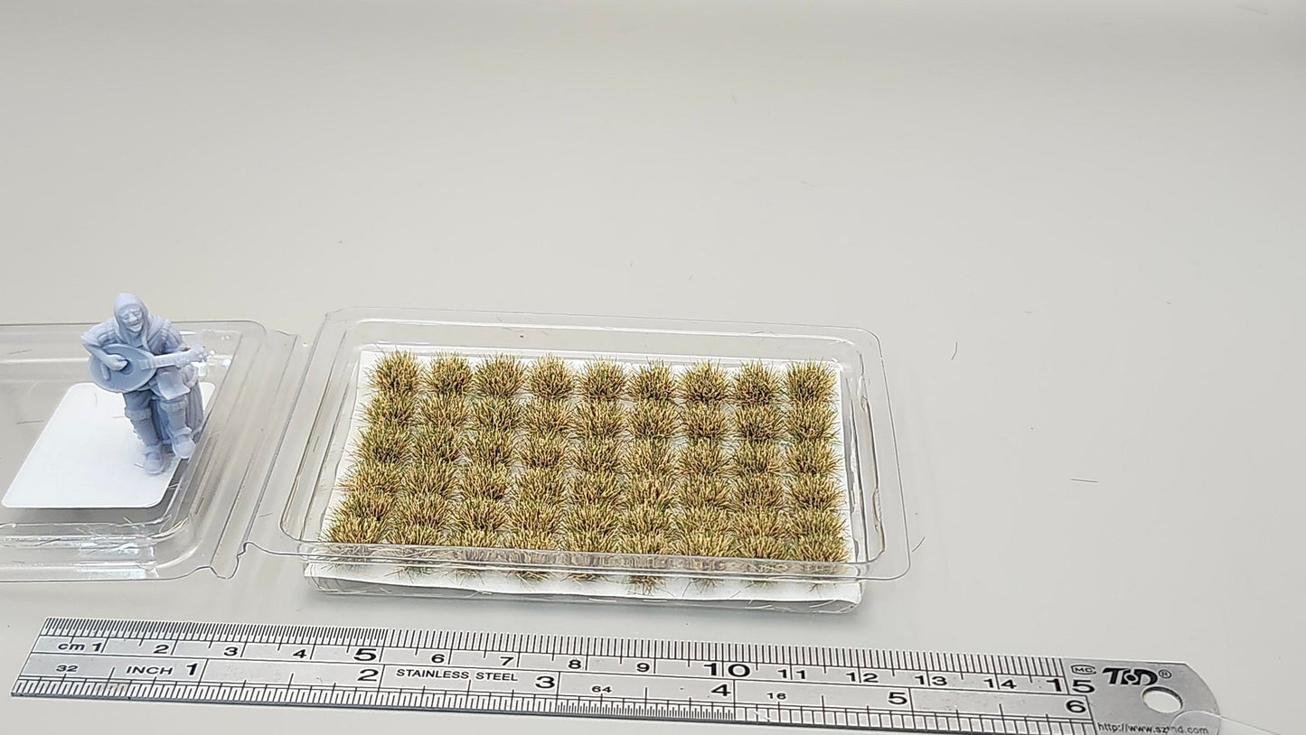 JHT - Autumn Yellow Model Grass Clusters - Self Adhesive Grass Tufts - 5mm height x 3mm round base
