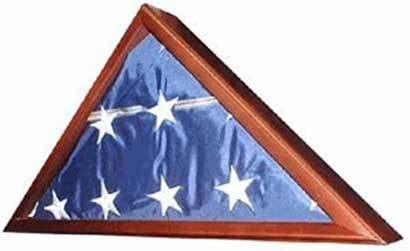 Veteran Flag Display Case with glass front