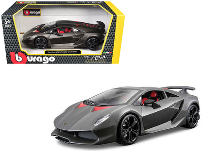 Lamborghini Sesto Elemento Matt Grey 1/24 Diecast Car Model by Bburago  free shipping USA