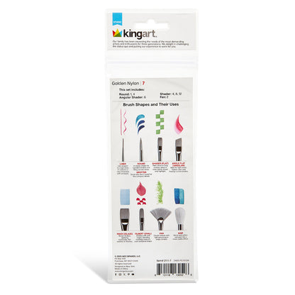Studio Soft Grip Brush Set – 7 pc