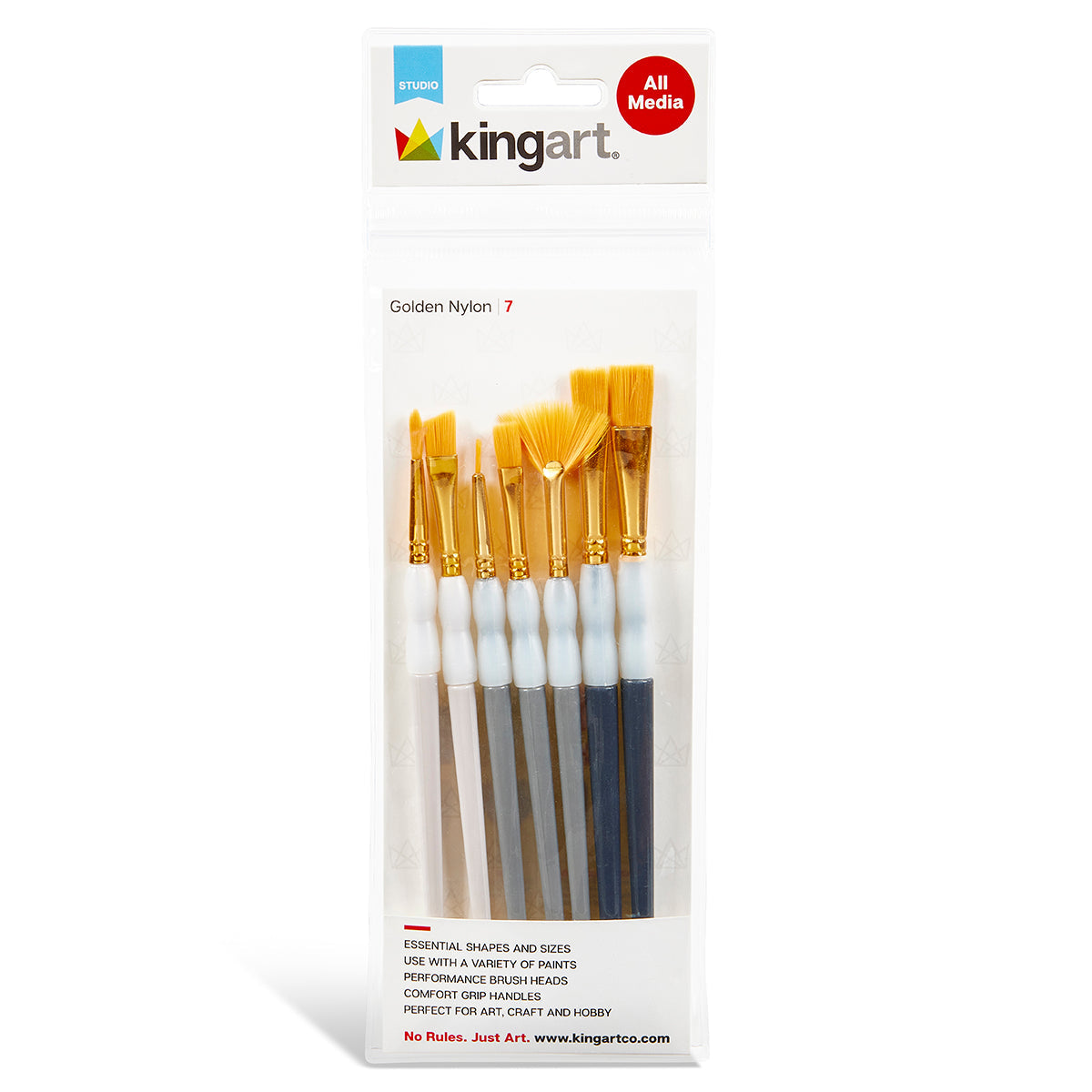 Studio Soft Grip Brush Set – 7 pc
