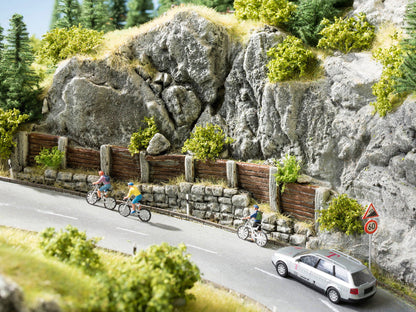 Noch 58152 HO Scale Rock Slide Fence/Retaining Wall w/Rock Face