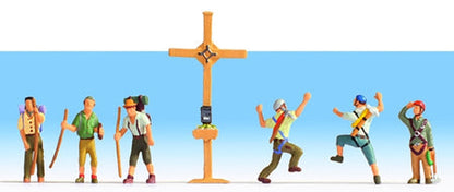 Noch 15874 HO Scale Recreation & Sports -- Mountain Hikers (6)