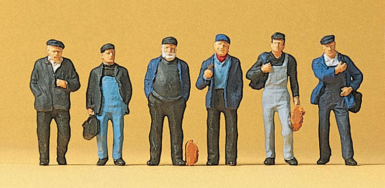 Preiser 10350 HO Scale Industrial & Dock Workers Set