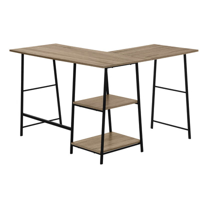 Computer Desk, Home Office, Corner, Storage Shelves, L Shape, Work, Laptop, Contemporary, Modern by Couch.com