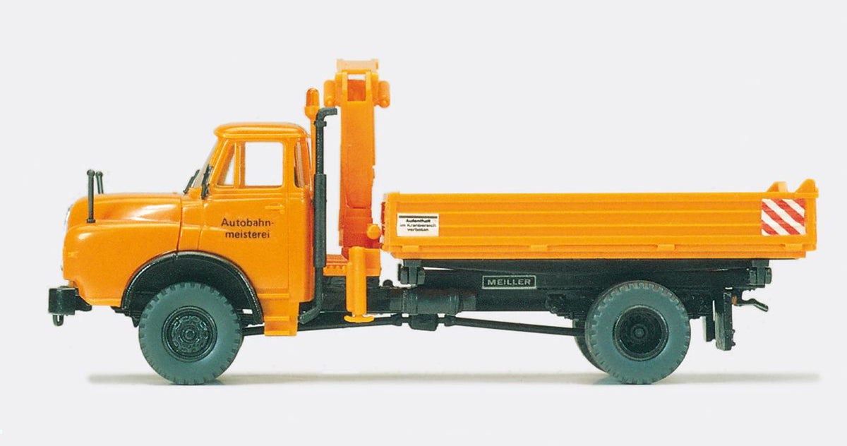 Preiser 31300 HO MAN 19.321 Municipal Three-Way Dump Truck