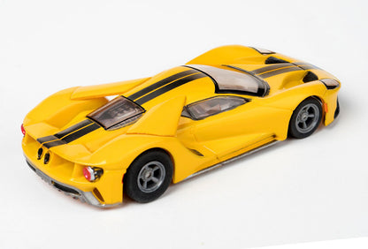 AFX 22029 Ford GT Triple Yellow MegeG+ Mega G+ Ho slot car AFX22029