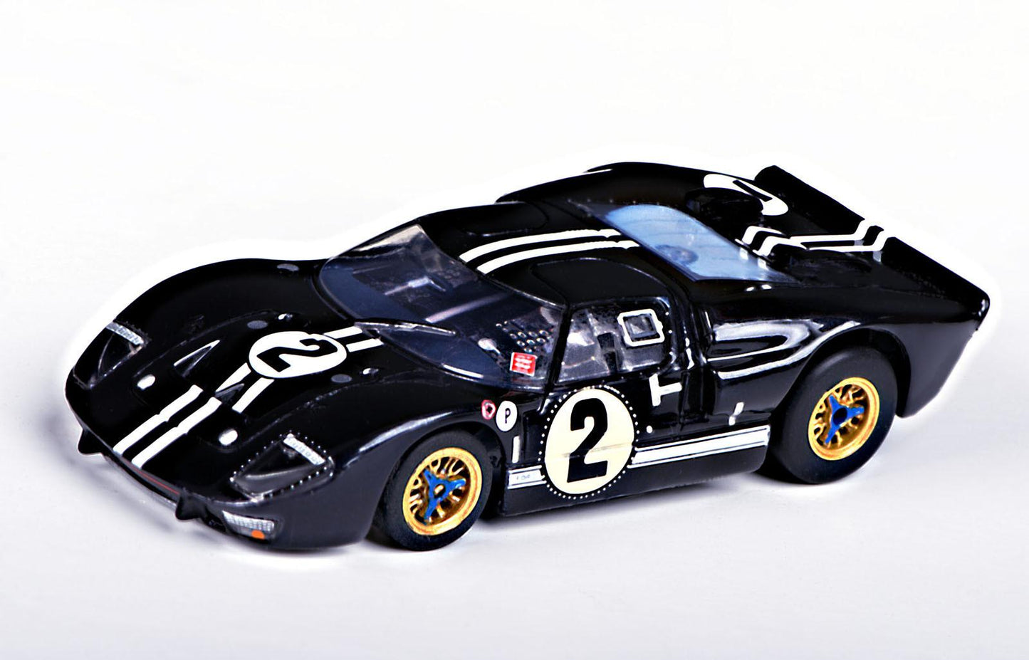 AFX 22031 Ford GT40 Mark IIB #2 Sebring Mega G+ HO Scale Slot Car