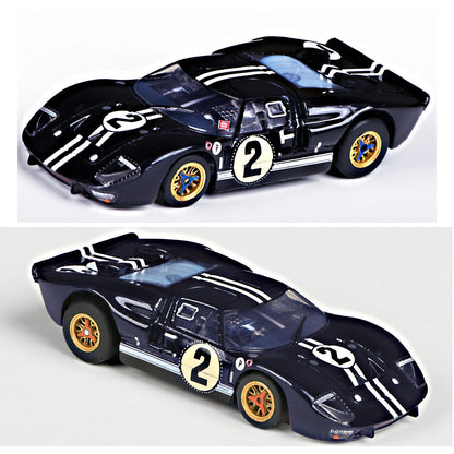 AFX 22031 Ford GT40 Mark IIB #2 Sebring Mega G+ HO Scale Slot Car
