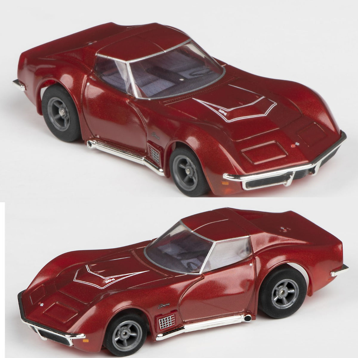 AFX 22038 1970 Corvette LT1 Red Metallic Mega G+ HO Scale Slot Car