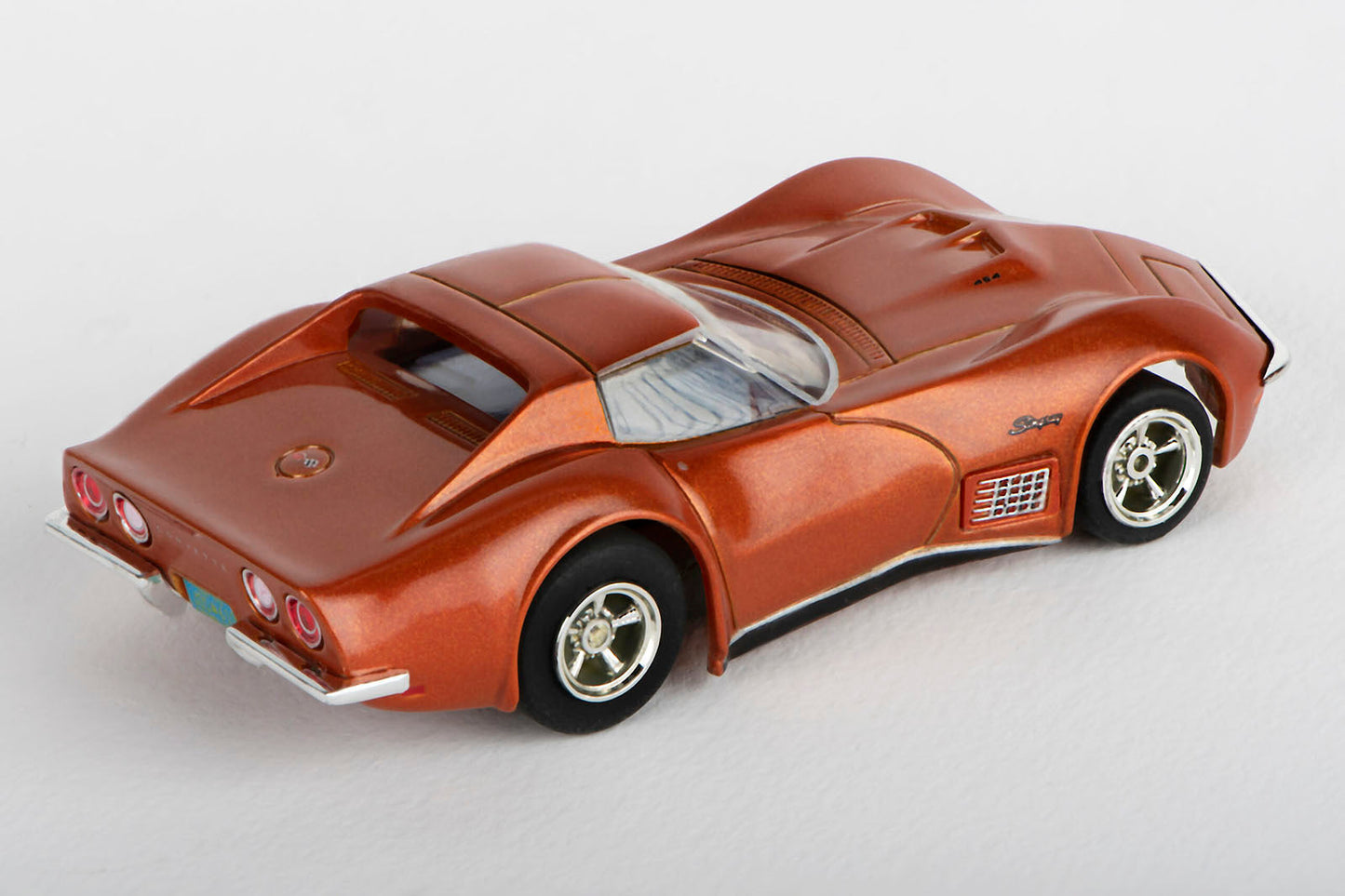 AFX 22047 1971 Corvette 454 Ontario Orange Mega G+ MegaG Plus HO Slot Car