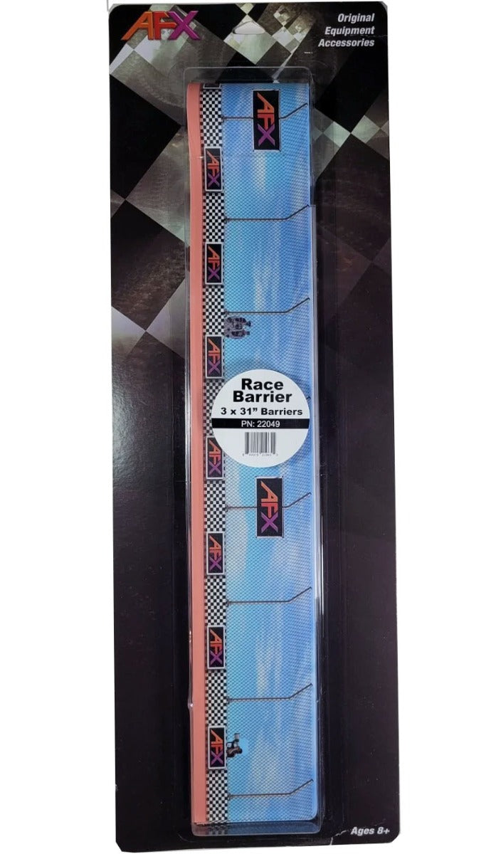 AFX Racing 22049 Race Barrier 3 Piece 31" Sections HO Slot Car Track Accessories