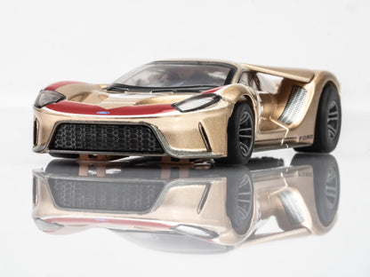 AFX 22061 Ford GT Heritage #5 Gold Mega G+ MG+ HO scale slot Car MegaG