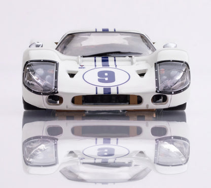 AFX 22078 Ford GT40 Mark IV #9 White HO Slot Car AFX22078 Mega G+