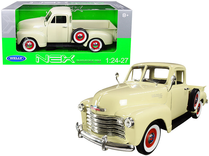 1953 Chevrolet 3100 Pickup Truck Cream 1/24-1/27 Diecast Model Car by Welly  free shipping USA
