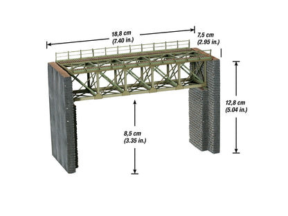 Noch 67010 HO Scale Laser-Cut Steel Bridge Kit