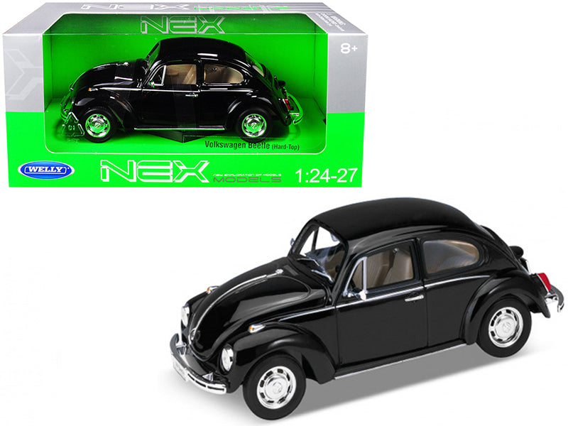 Volkswagen Beetle Black 1/24-1/27 Diecast Model Car by Welly  free shipping USA