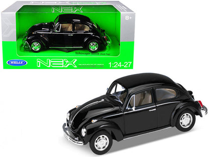 Volkswagen Beetle Black 1/24-1/27 Diecast Model Car by Welly  free shipping USA