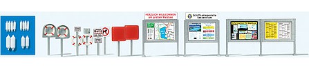 Preiser 17317 HO Scale Waterfront Details & Signs Life Rings