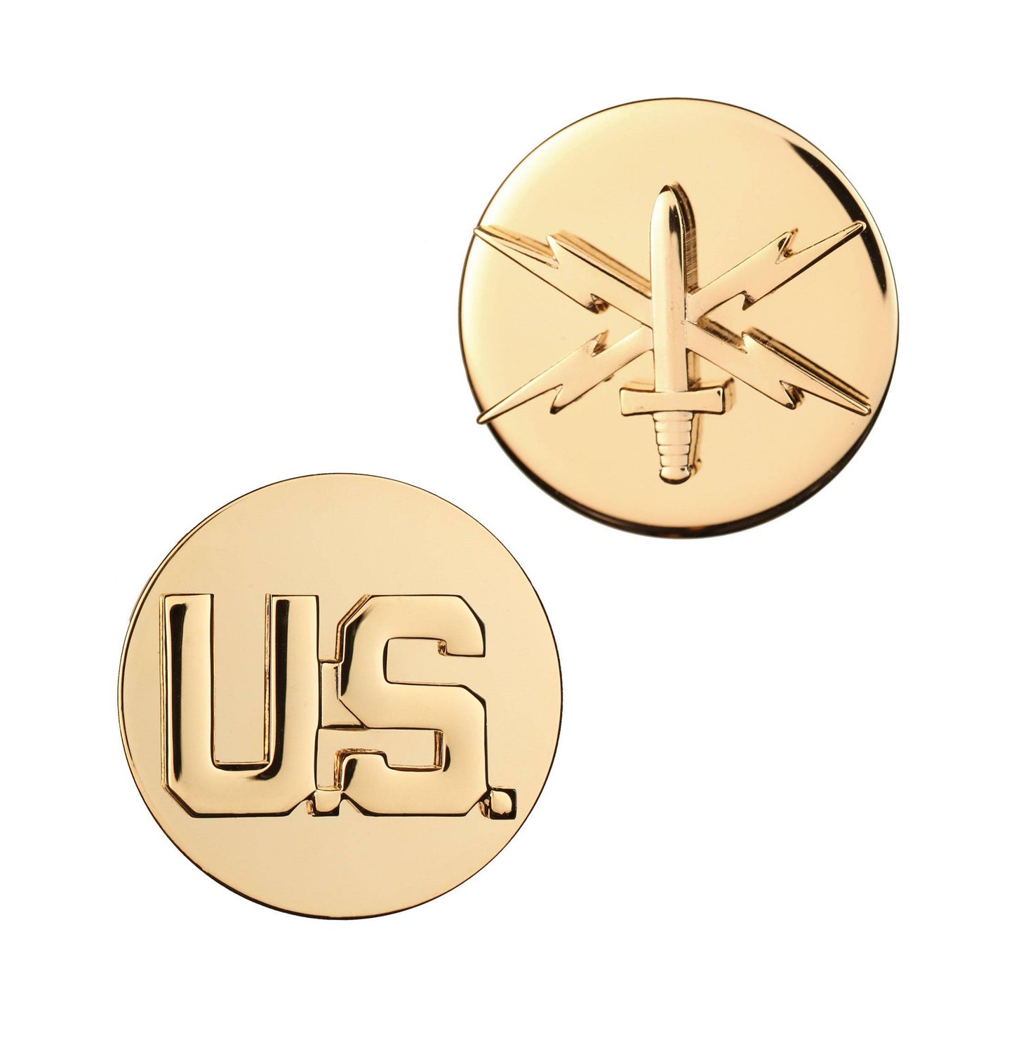 U.S. & Cyber Warfare Enlisted STA-BRITE® Pin-on (pair)