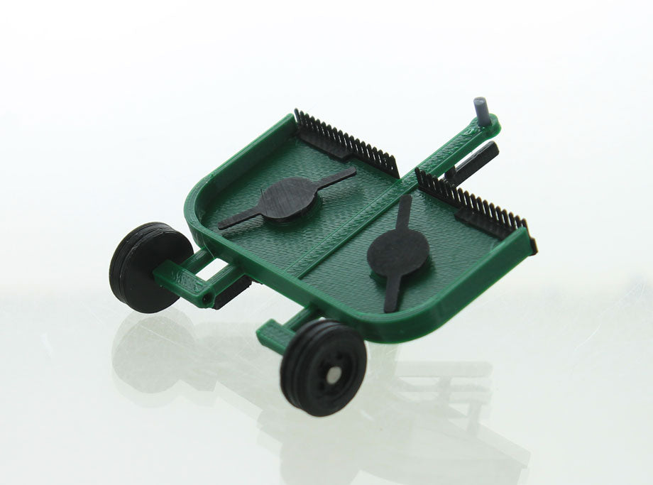 3D To Scale 64-356-GR 1/64 Pull-Type Brush Cutter, Green