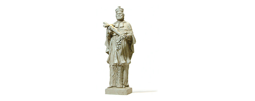 Preiser 29073 HO Scale Bridge Saint Religious Statue
