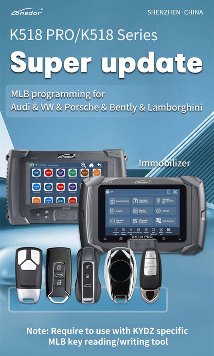 Lonsdor K518 Pro Full Configuration Global Version All In One Key Programmer with 2 Years Free Update Time