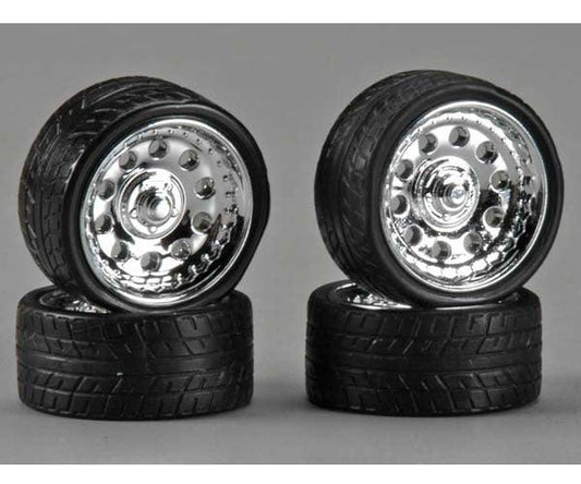 Pegasus Hobbies 2312 23" Magnum's w/ Tires Chrome Wheels (4) Model Kits