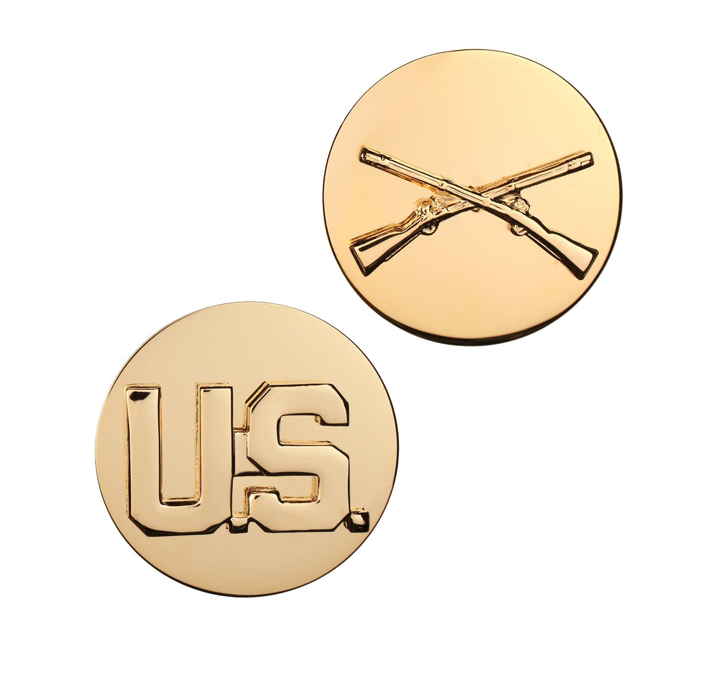 U.S. Army Enlisted Infantry & U.S. STA-BRITE® Pin-on (pair)