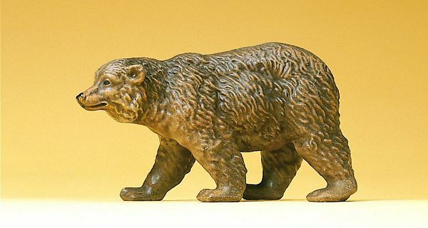 Preiser 47516 1:25 Scale Walking Brown Bear Figure