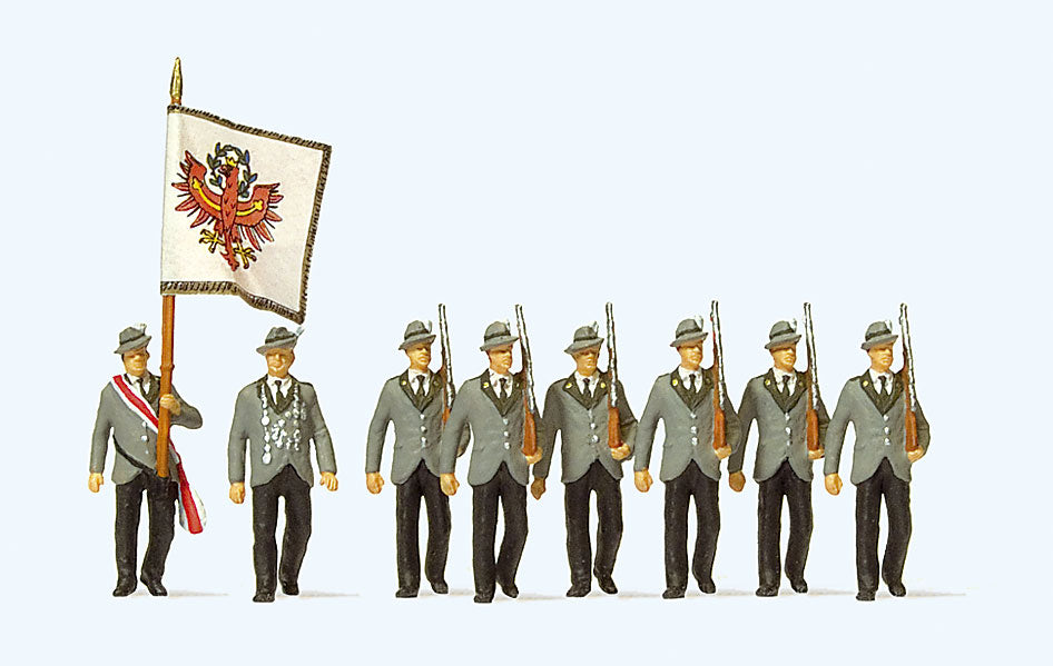 Preiser 24613 HO Scale Rifle Association Parade Figures