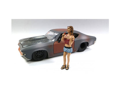 Look Out Girl Monica Figure For 1:24 Scale Diecast Car Models by American Diorama  free shipping USA