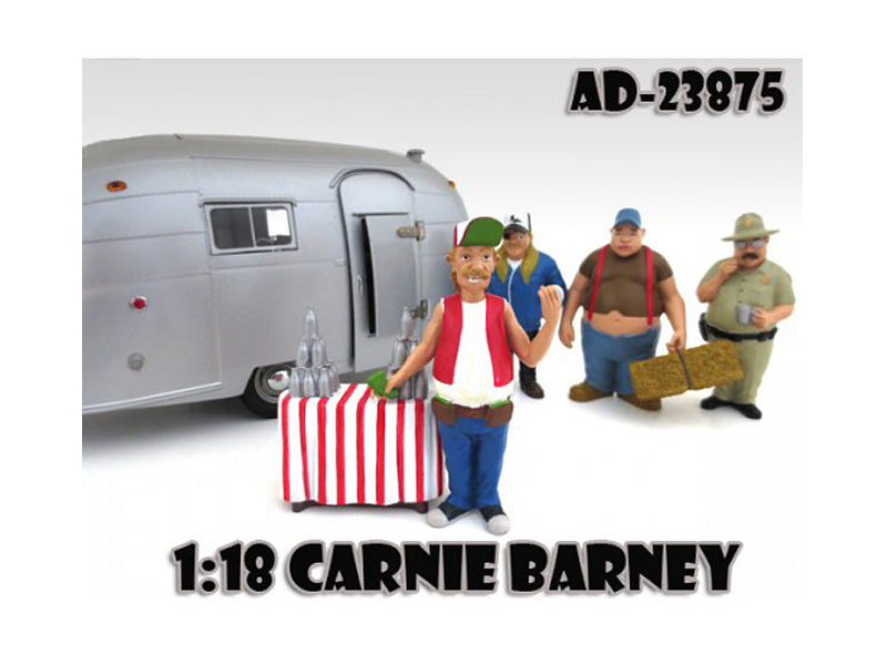 Carnie Barney "Trailer Park" Figure For 1:18 Diecast Model Cars by American Diorama  free shipping USA
