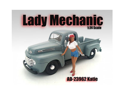 Lady Mechanic Katie Figurine for 1/24 Scale Models by American Diorama  free shipping USA