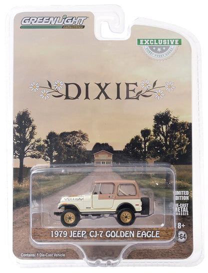 Greenlight 30175 1/64 1979 Jeep CJ-7 Golden Eagle Dixie